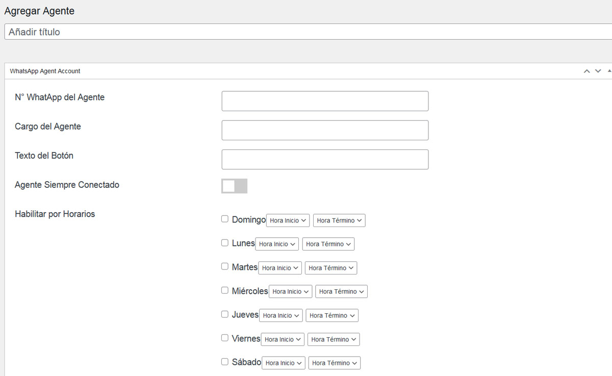 Plugin WhatSapp Multiagente